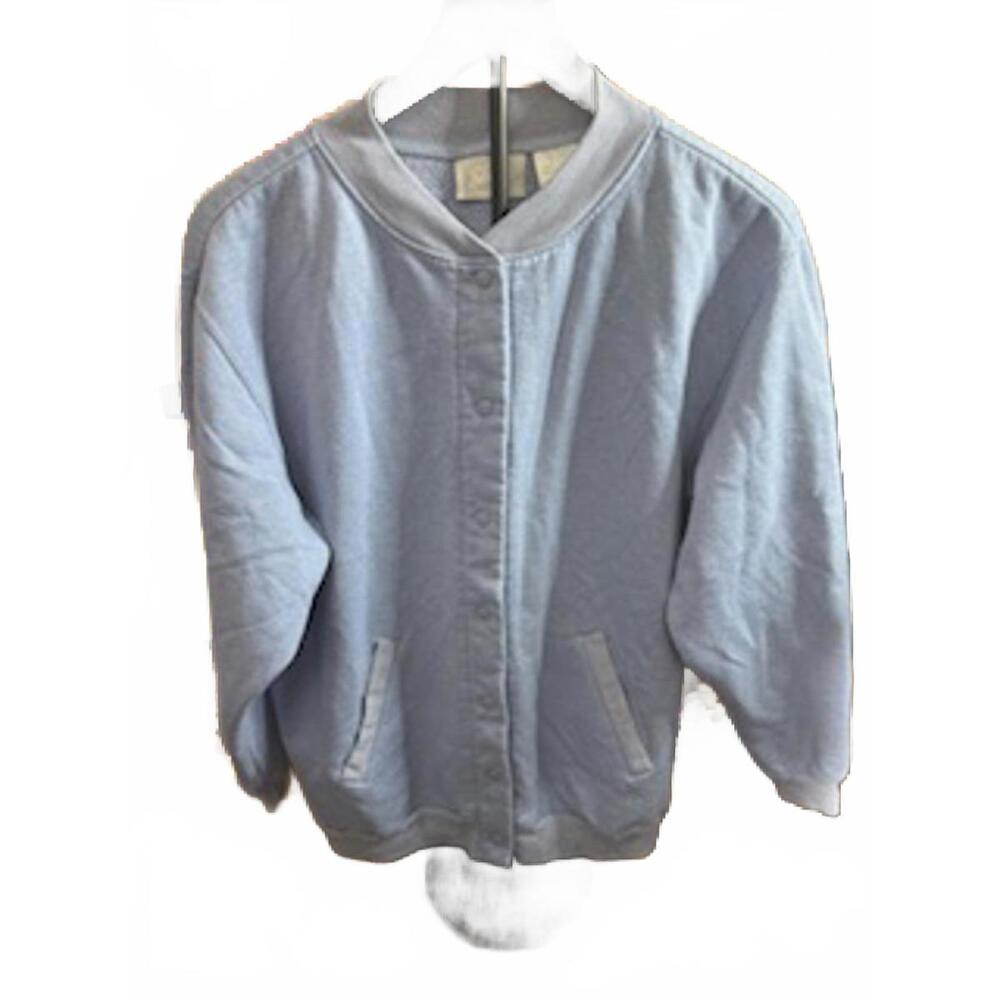 Vintage Blair's Light‎ Blue Bomber Jacket - Women's Large